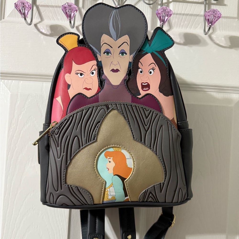 Disney Villains Evil Stepmother & Stepsisters Loungefly Mini Backpack